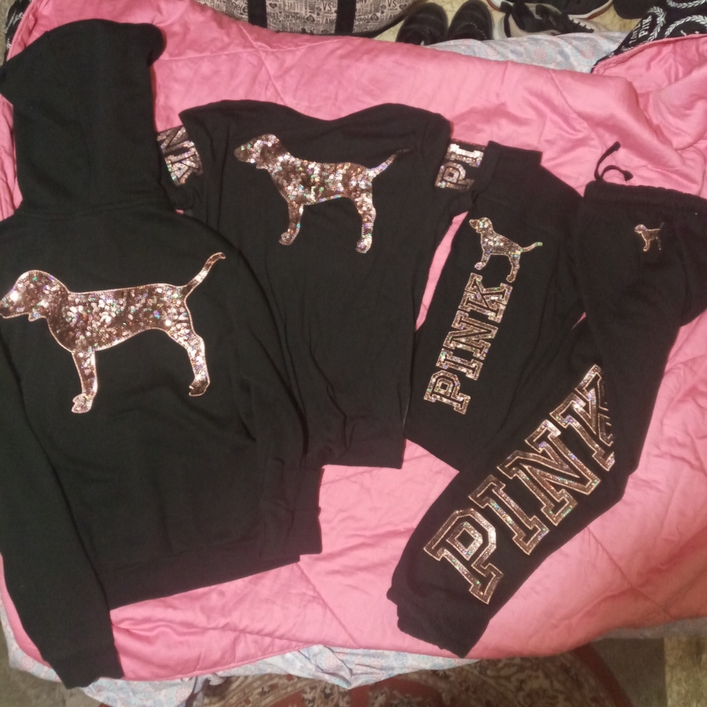 4pc vs pink pup bling M ❤️